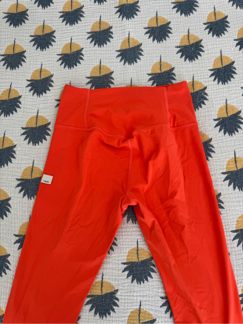 Vuori Bright Red High-Rise Leggings